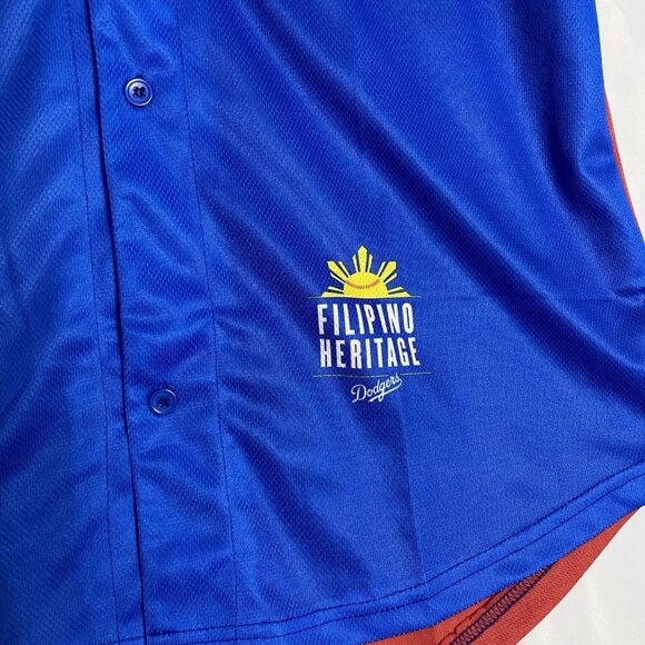 Los Angeles Dodgers Filipino Heritage MLB SGA Baseball Jersey Adult Size XL - Picture 5 of 7